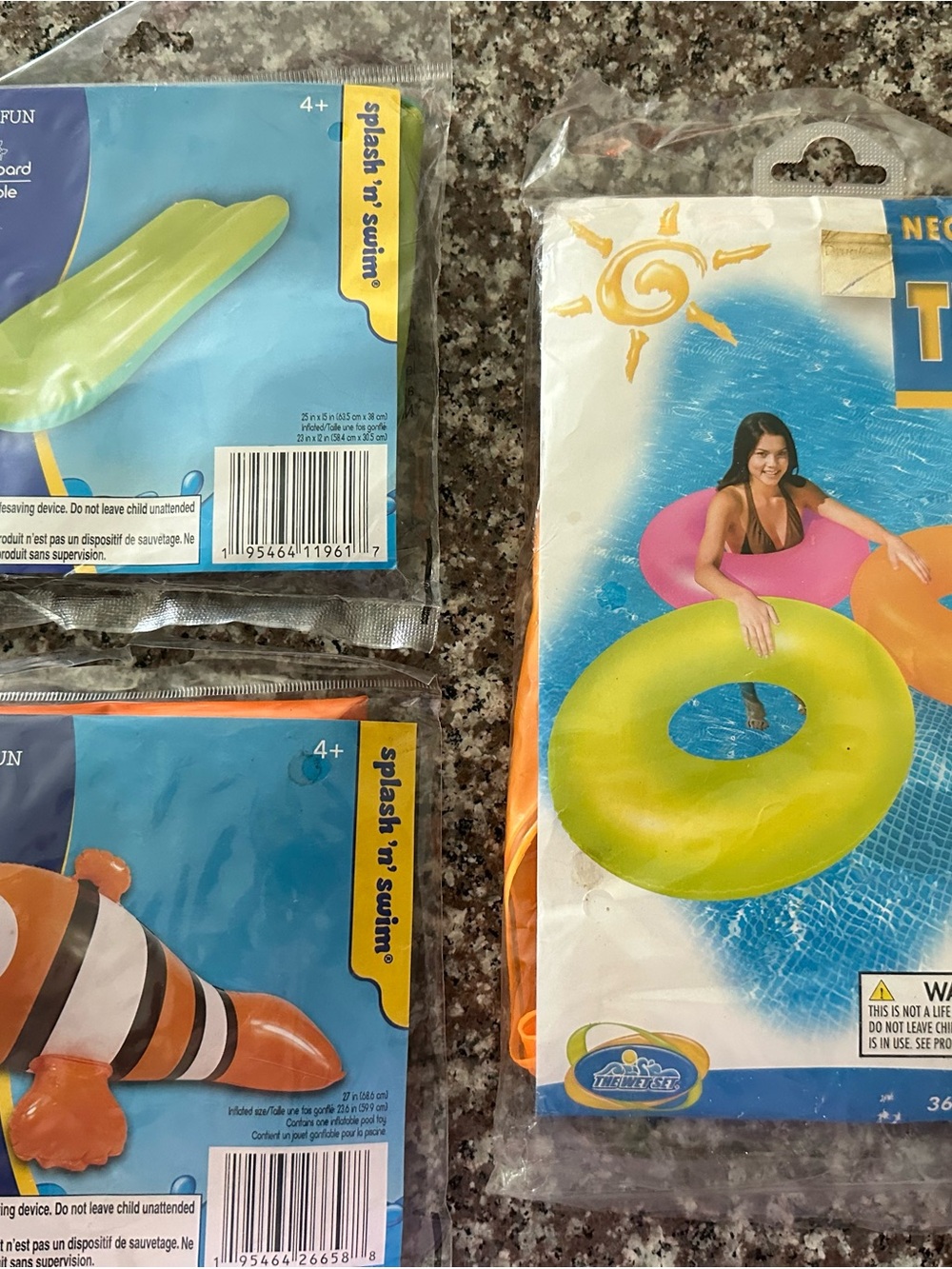 Splash 'n' Swim Neon Lime Inflatable Swim Ring